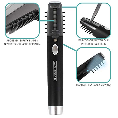 Alpha Pro All-in-One | Pain-Free | Grooming Tool Painlessly and Safely Removes Knots and Tangles from Long Haired Dog | Gift for Dog Owners | Christmas Gift for Dogs Comes in a Giftable Package