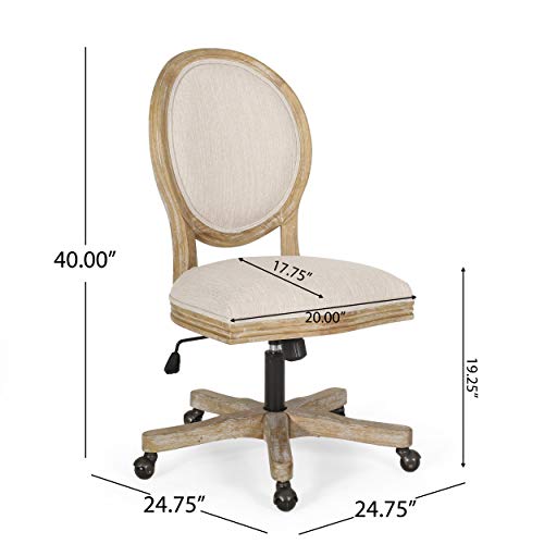 Christopher Knight Home Pishkin Office Chair, Beige + Natural