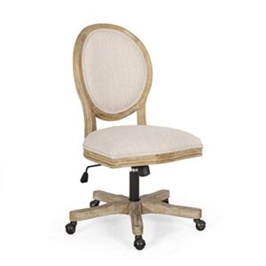 Christopher Knight Home Pishkin Office Chair, Beige + Natural