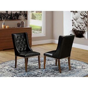 East West Furniture Dining Chairs, Set of 2, FOP7T49