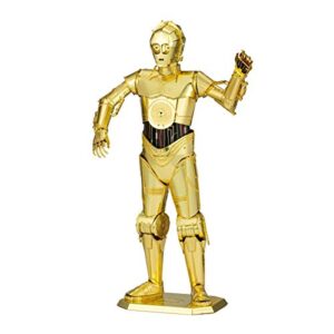 metal earth premium series star wars c-3po 3d metal model kit fascinations