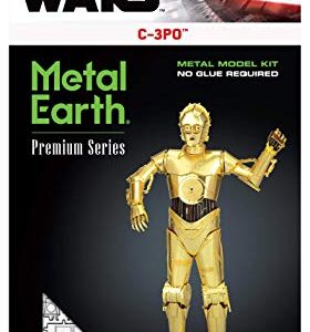 Metal Earth Premium Series Star Wars C-3PO 3D Metal Model Kit Fascinations