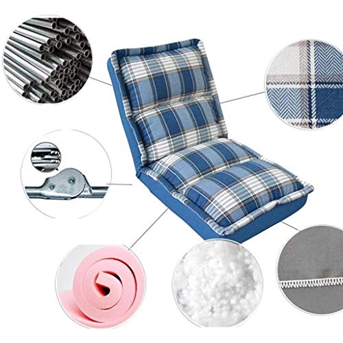 GYDJBD Foldable Washable Lazy Sofa with Five Gears, Thick Steel Tube Wear-Resistant Oxford Cloth is Easy to Remove