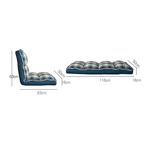 GYDJBD Foldable Washable Lazy Sofa with Five Gears, Thick Steel Tube Wear-Resistant Oxford Cloth is Easy to Remove