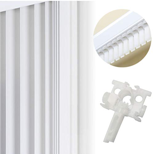 ZRM&E 8pcs Vertical Blinds Components Bar Curtain Accessories H Hook Bracket Plastic Spacer Vertical Louver Accessories for 3-1/2" or 5" Vertical Louver Assembly