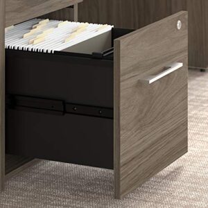 Bush Business Furniture Office 500 3 Drawer File Cabinet-Assembled, 16W, Modern Hickory