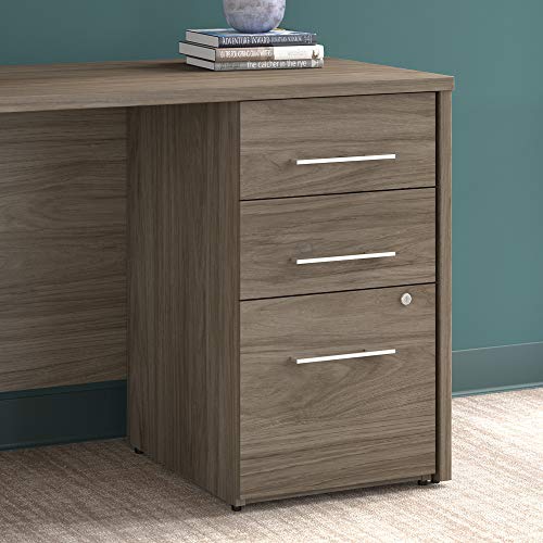 Bush Business Furniture Office 500 3 Drawer File Cabinet-Assembled, 16W, Modern Hickory