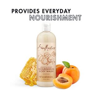 SheaMoisture Body Wash for Dry Skin Nourishing Apricot Honey Cruelty Free, Made with Fair Trade Shea Butter 19.8 oz