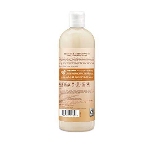 SheaMoisture Body Wash for Dry Skin Nourishing Apricot Honey Cruelty Free, Made with Fair Trade Shea Butter 19.8 oz