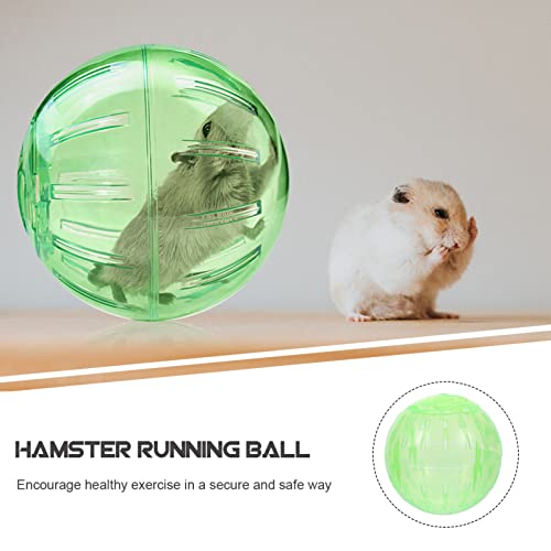 ULTECHNOVO Hamster Ball, Hamster Running Ball 10cm Transparent Run Exercise Ball Portable Mini Ball Hamster Plaything Toy Pets Cage Accessories for Small Animal Pets