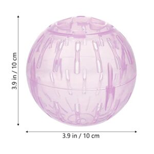 ULTECHNOVO Hamster Ball, Hamster Running Ball 10cm Transparent Run Exercise Ball Portable Mini Ball Hamster Plaything Toy Pets Cage Accessories for Small Animal Pets