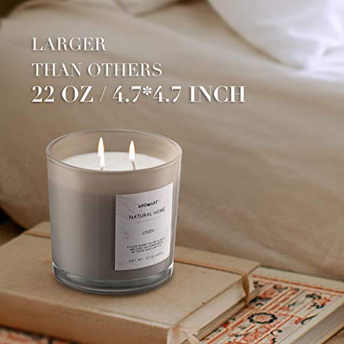 Preferred Linen Candle and Sandalwood Candle Bundle for Natural Soy Wax