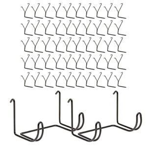 juvale pegboard drill holder tool organizer and l hooks (52 piece set)