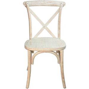 EMMA + OLIVER Lime Wash X-Back Chair