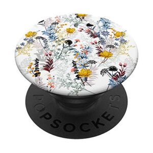 nature blossom artsy floral pattern florist gifts flower popsockets popgrip: swappable grip for phones & tablets