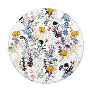 Nature Blossom Artsy Floral Pattern Florist Gifts Flower PopSockets PopGrip: Swappable Grip for Phones & Tablets