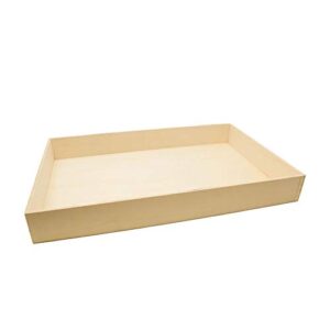 Unfinished Wood Nesting Trays, 2 Sets of 6 Wooden Crafting Trays, for Serving, Organizing, DIY Décor, and Play Tray, by Woodpeckers