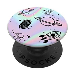 boys girls kids gift astronaut gift rocketship space planet popsockets popgrip: swappable grip for phones & tablets