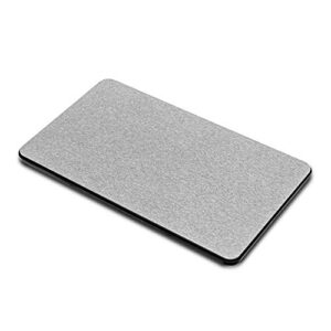 madesmart drying stone dish drying mat with nonslip base, mineral-based dish mat for kitchen counters, carbon