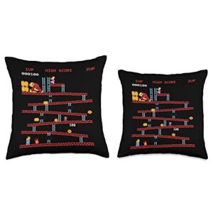 VepaDesigns Gaming Arcade Retro Video Game Console Vintage Gamer Gifts Throw Pillow, 18x18, Multicolor