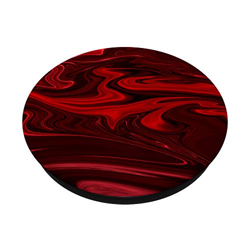 Stylish Swirls | Red PopSockets PopGrip: Swappable Grip for Phones & Tablets