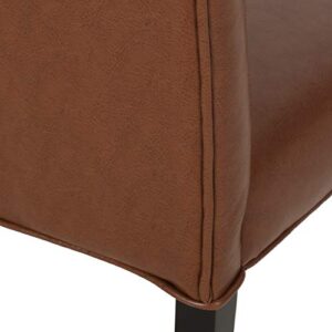 Christopher Knight Home Harriet Dining Chair Sets, Cognac Brown + Dark Brown