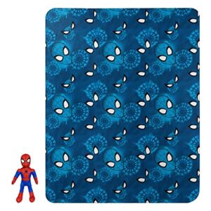 the northwest group marvel spider man jump swing spidey character pillow and fleece throw blanket set, 40" x 50"