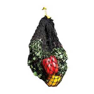 texas haynet - chicken feeder busy bag - american made nylon hanging feeder bag - great for fresh treats - easily holds with 1" holes
