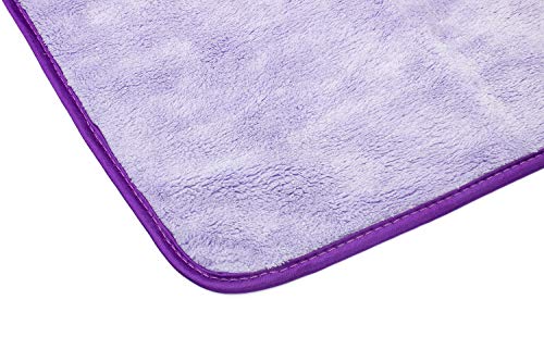 The Rag Company - Minx Royale - Professional Microfiber Detailing Towels, Premium 70/30 Blend, Super Plush, Rinseless & Waterless Wash, Buffing & Polishing, 400gsm, 16in x 16in, Lavender (6-Pack)