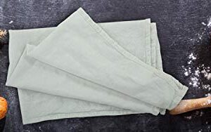 ROYALE LINENS Flour Sack Dish Towels - 33" X 38" Kitchen Towel - Super Absorbent White Flour Sack -100% Ring Spun Cotton -Tea Towels - for Embroidery, Cloth Diapers, Cheese Strainers (12 Pack, White)