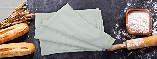 ROYALE LINENS Flour Sack Dish Towels - 33" X 38" Kitchen Towel - Super Absorbent White Flour Sack -100% Ring Spun Cotton -Tea Towels - for Embroidery, Cloth Diapers, Cheese Strainers (12 Pack, White)