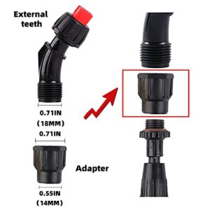 Aimela Sprayer Nozzle Tips,6 Piece Multifunctional Spray Combination,Adjustable Nozzle,Suitable For Replacing Backpack Sprayer Nozzle,Farm Nozzle,Water Pump Nozzle And Orchard Nozzle