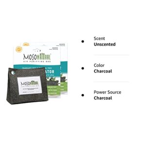 Moso Natural Air Purifying Bag 600g (2 Pack). A Scent Free Odor Eliminator for Kitchens, Bedrooms, Living Rooms, Pet Areas. Premium Moso Bamboo Charcoal Odor Absorber. Freestanding Design.