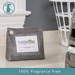 Moso Natural Air Purifying Bag 600g (2 Pack). A Scent Free Odor Eliminator for Kitchens, Bedrooms, Living Rooms, Pet Areas. Premium Moso Bamboo Charcoal Odor Absorber. Freestanding Design.