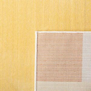 SAFAVIEH Orwell Collection 6'7" Square Beige / Yellow ORW369B Mid-Century Modern Non-Shedding Living Room Bedroom Dining Home Office Area Rug