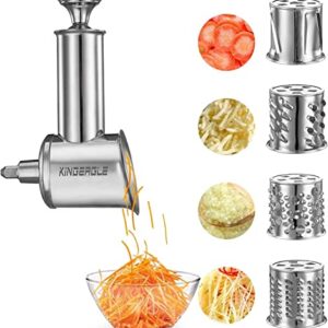 Stainless Steel Slicer Shredder Attachment for KitchenAid Mixer, Cheese Grater, Food Slicer for KitchenAid Mixer, Accessories for Kitchenaid