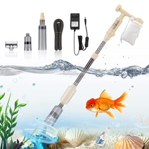 bedee aquarium vacuum gravel cleaner: electric fish tank gravel cleaner 6 in 1 automatic siphon vacuum cleaner kit adjustable water flow for washing sand water changer filter-waterproof dc 12v safer