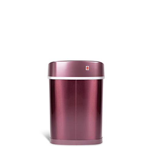 Nine Stars DZT-15-9BURG Trash Can, Small, Burgundy