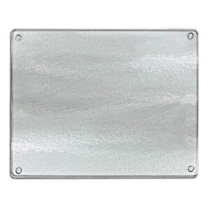 counterart lightly frosted 3mm heat tolerant tempered glass cutting board 15" x 12" dishwasher safe