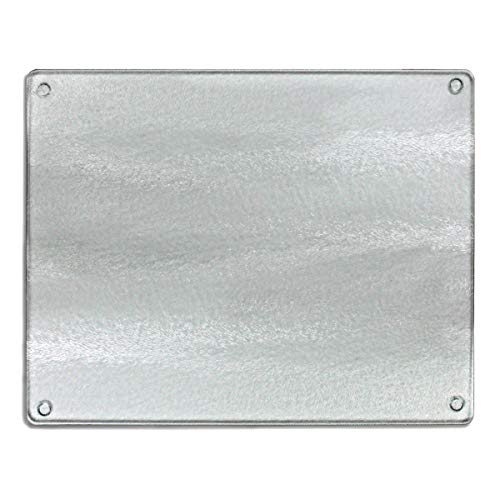 CounterArt Lightly Frosted 3mm Heat Tolerant Tempered Glass Cutting Board 15" x 12" Dishwasher Safe