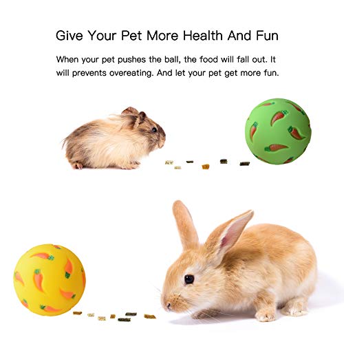 Treat Ball 2 in 1 .Include Brush.Give Your Pet More Fun and Health. Snack Ball for Small Animals.Rabbit Treat Ball.Rabbit Food Ball.Pet Rat Accessories.Pet Rat Toys.Forage Toys.Bunny Toys,Rabbit toys.