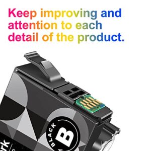 Uniwork Remanufactured Ink Cartridge Replacement for Epson 802 T802 use for Workforce Pro WF-4740 WF-4730 WF-4720 WF-4734 EC-4020 EC-4030 Printer Tray (2 Black)