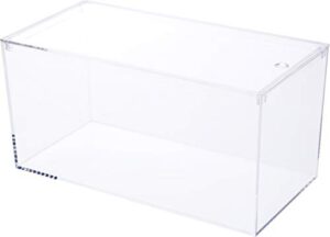 pioneer plastics 083caqua clear micro habitat terrarium, tarantula enclosure, desktop aquarium, 7.75" w x 3.75" d x 3.75" h