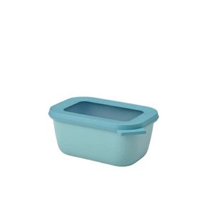 mepal cirqula multi bowl rectangular 750 ml nordic green-food storage box-stackable-dishwasher safe