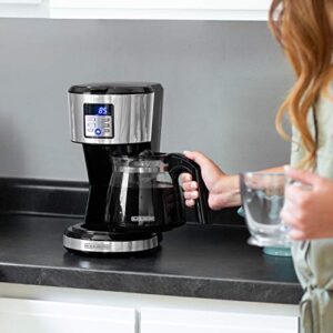 BLACK+DECKER 12-Cup Programmable Coffee Maker, Stainless