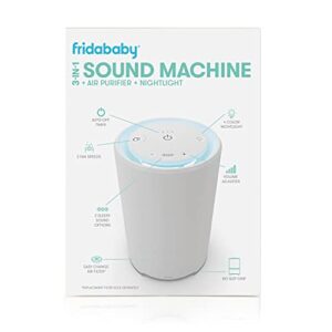 Frida Baby 3-in-1 Sound Machine, Air Purifier + Nightlight with 3 Fan Speeds and Easy-Change Filter