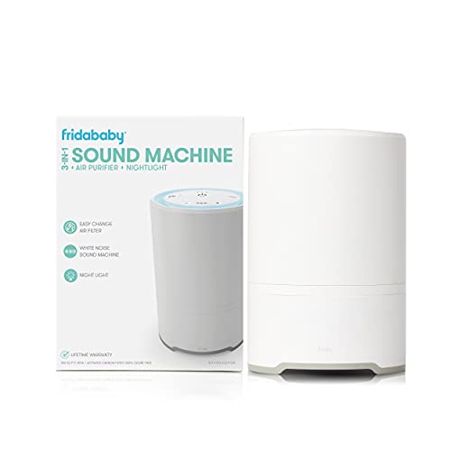 Frida Baby 3-in-1 Sound Machine, Air Purifier + Nightlight with 3 Fan Speeds and Easy-Change Filter