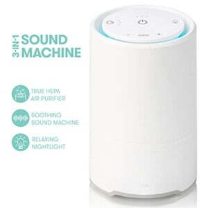 Frida Baby 3-in-1 Sound Machine, Air Purifier + Nightlight with 3 Fan Speeds and Easy-Change Filter