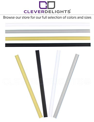 CleverDelights Peel and Stick Tin Ties - 7 Inch - Black - 100 Pack