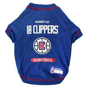 cute dog t-shirt, small - nba los angeles clippers dog & cat shirt with basketbal team logo. a comfortable & fashionable yet durable pet outfit